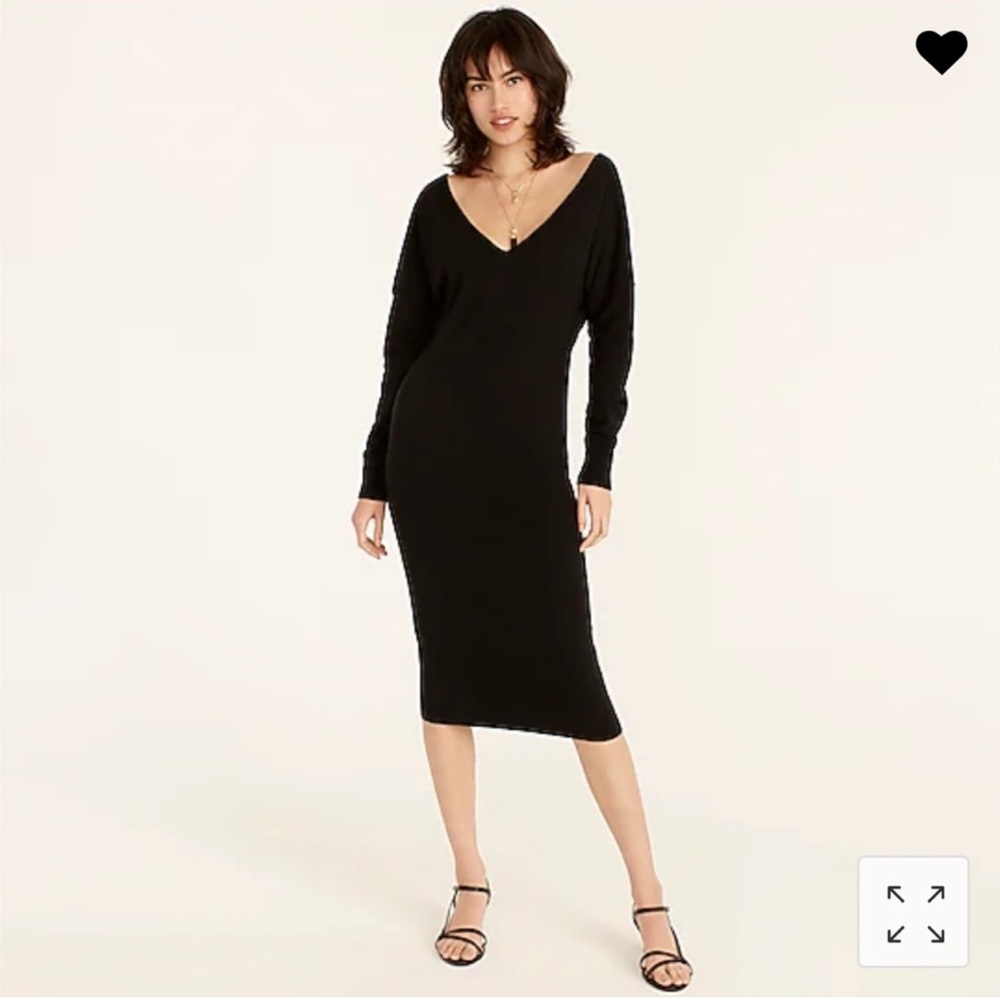 J.CREW cashmere Midi dress size 4 - Picture 3 of 13